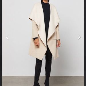 NWT BCBG Brinkley handmade drop front coat
